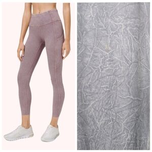 Lulu Fast Free Tight II 25" Ice Dye *Non-Reflective Ice Wash Greyish/Purple